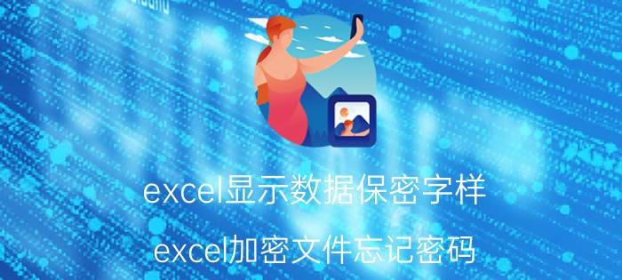 excel显示数据保密字样 excel加密文件忘记密码？